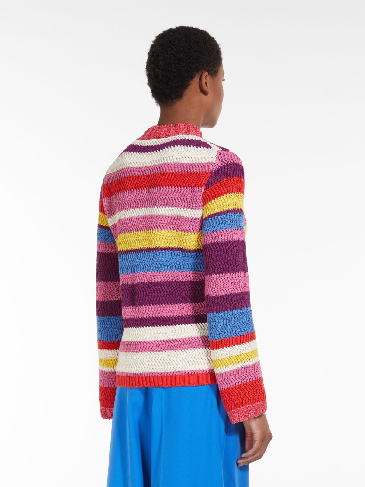 Weekend Max Mara Striped Sweater In Red