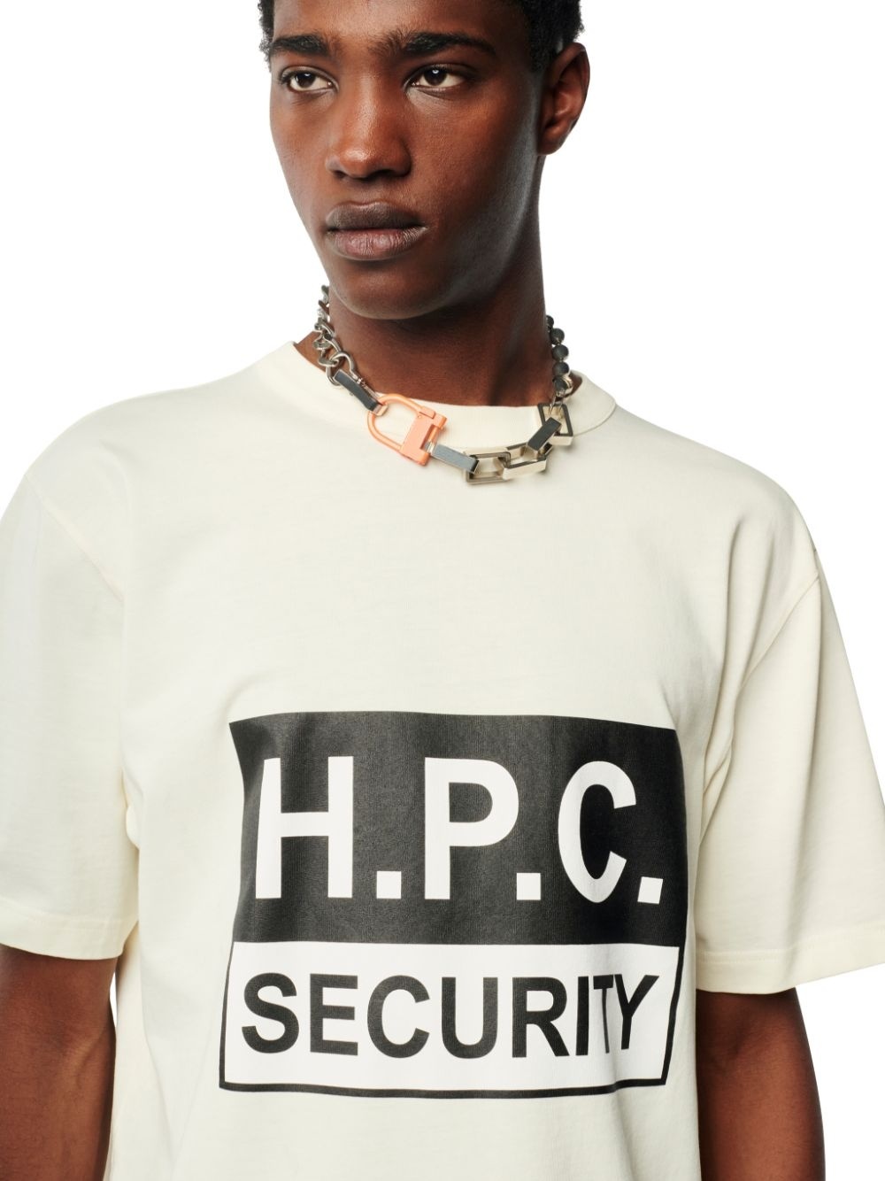Heron Preston Cotton T-shirt With Contrasting Embroidery And Print In White