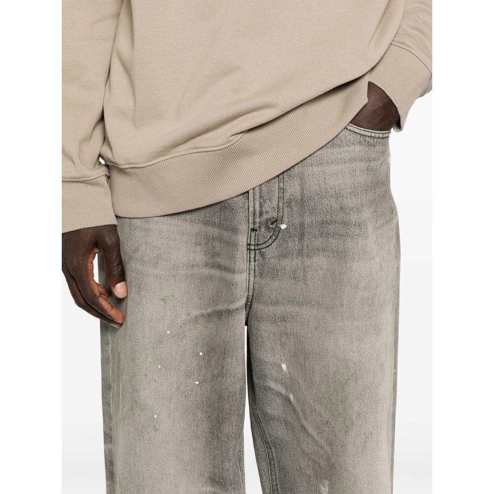 Haikure Denim Trousers With Belt Loops In Blue