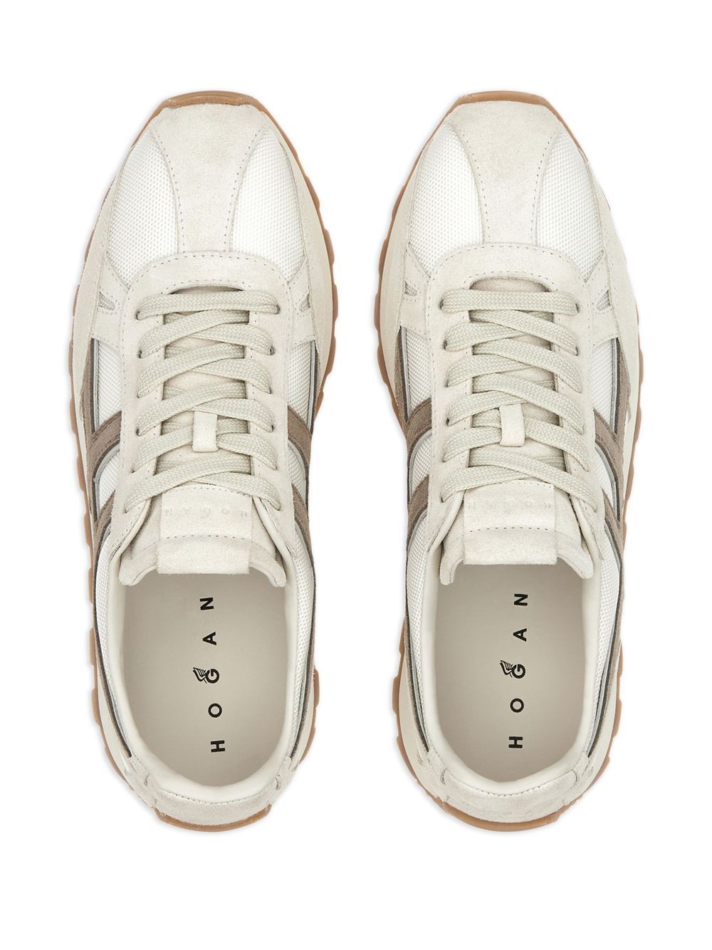 Hogan Men's 86er Suede And Mesh Sneakers In White