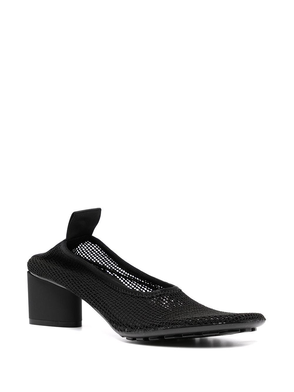 Bottega Veneta Thick Heeled High Heels In Black