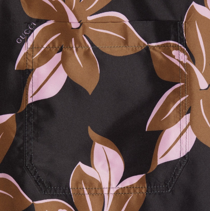 Gucci Infinity Print Swimsuit In Black
