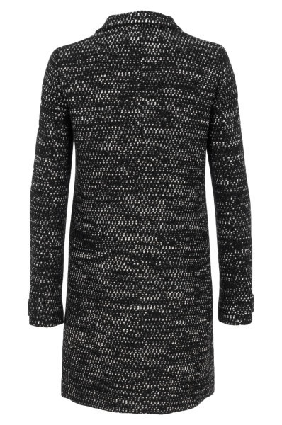 Armani Jeans Dark Gray Long-sleeved Coat In Black