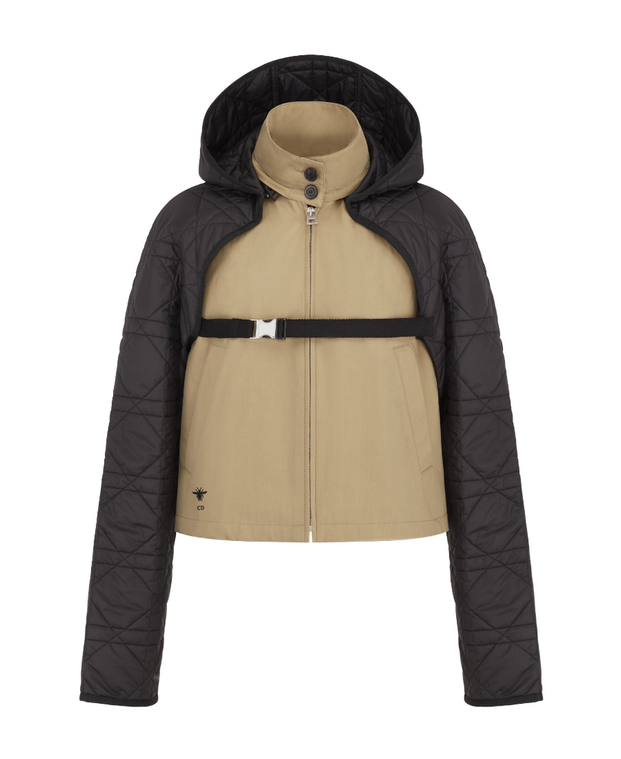 Dior Two-in-one Short Coat In Black