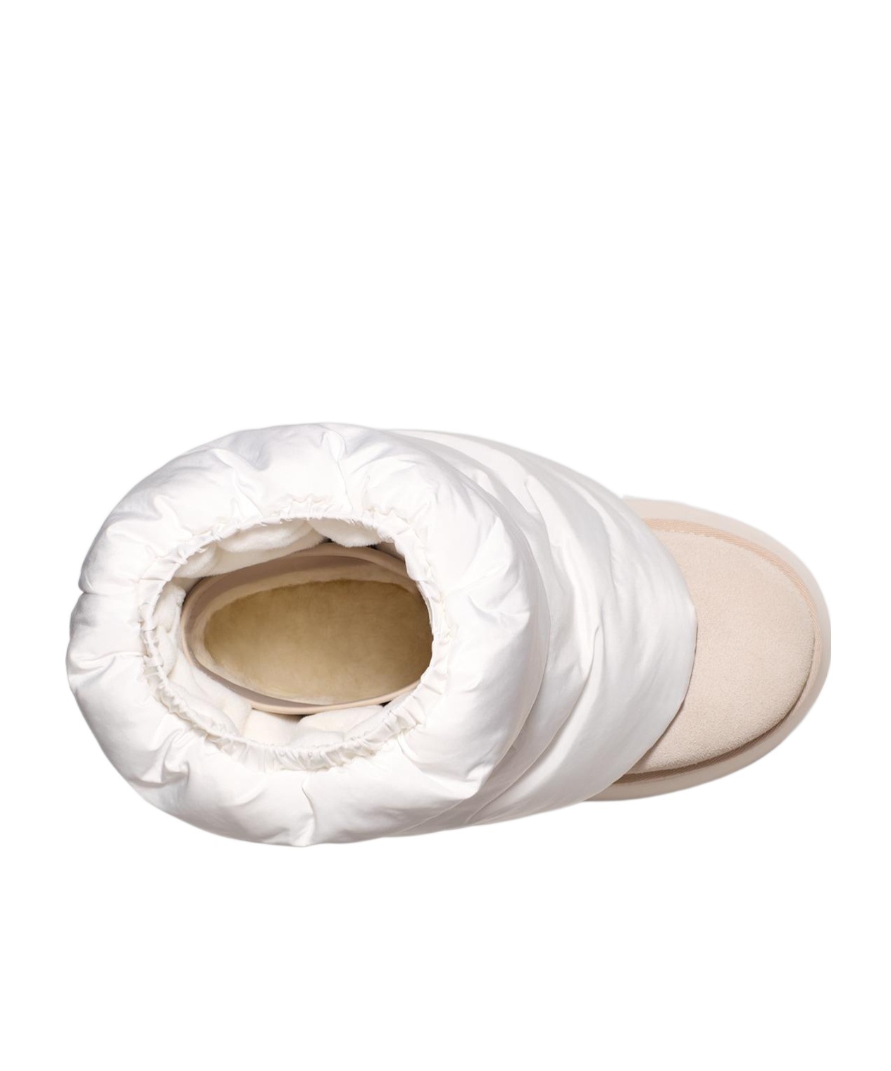 Ugg Suede Mini Dipper Puffer Boots 50 In White