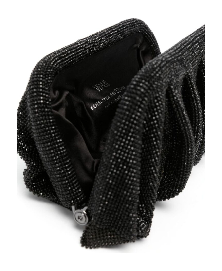 Benedetta Bruzziches Wrinkled Handbag In Black