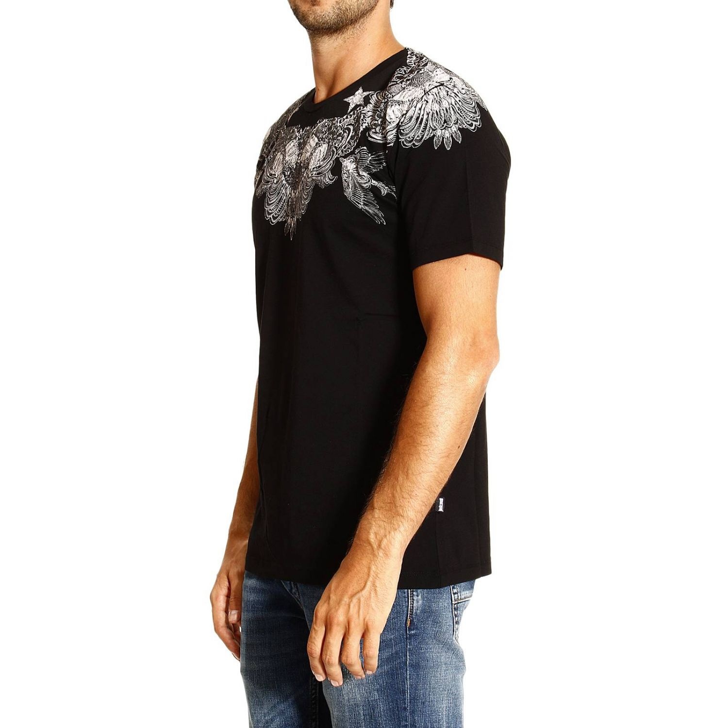 Just Cavalli Printed T-shirt In Black