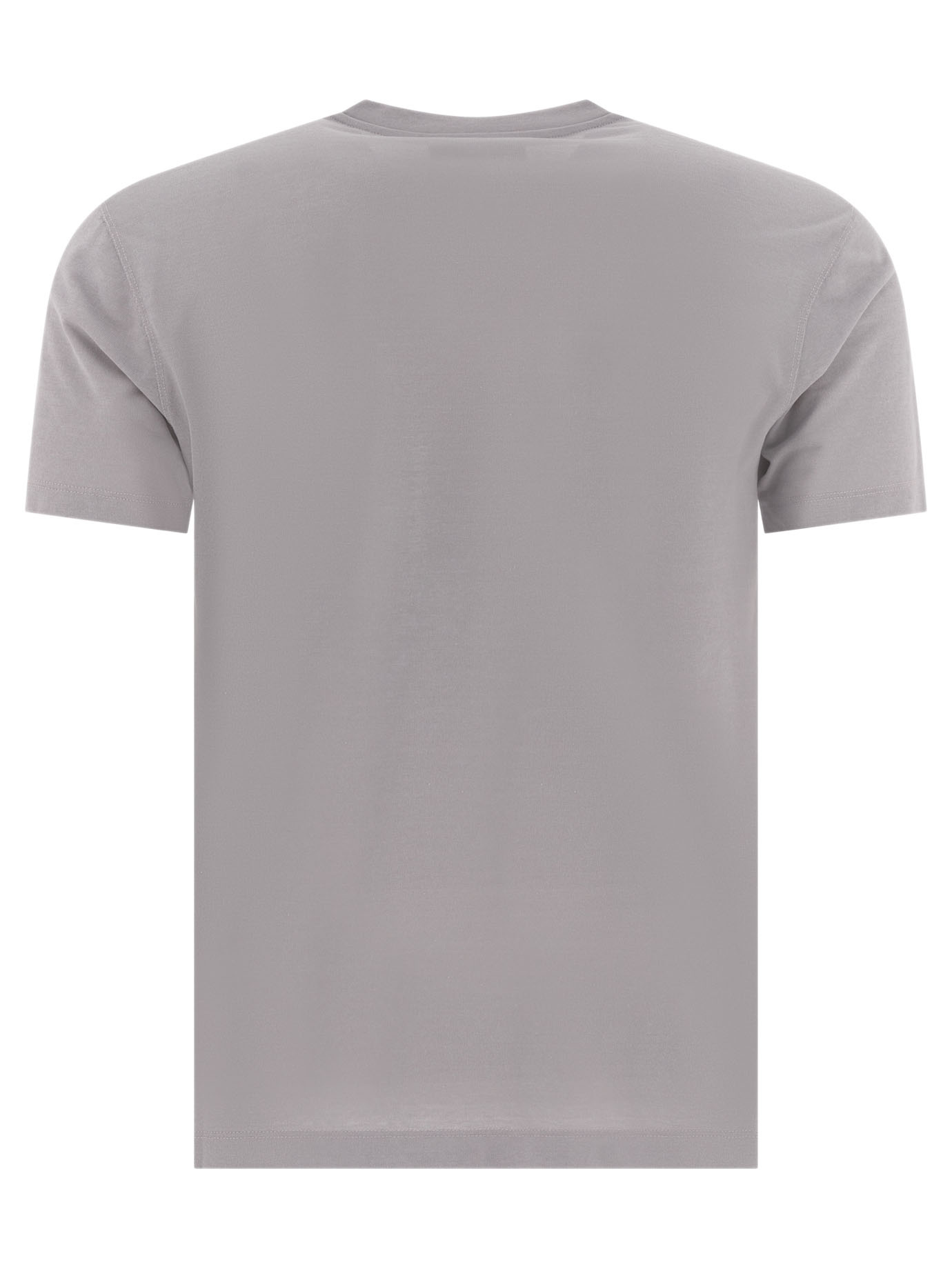 Zanone Open-necked Black Shirt In Gray