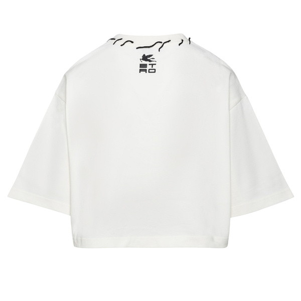 Etro Pegaso-patch T-shirt In White
