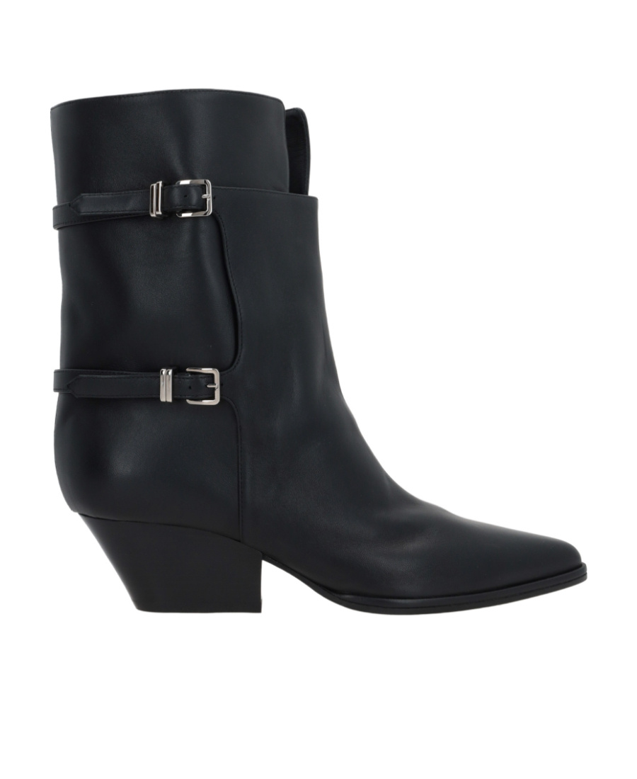 Sergio Rossi Sr Thalestris 55mm Leather Ankle Boots In Black