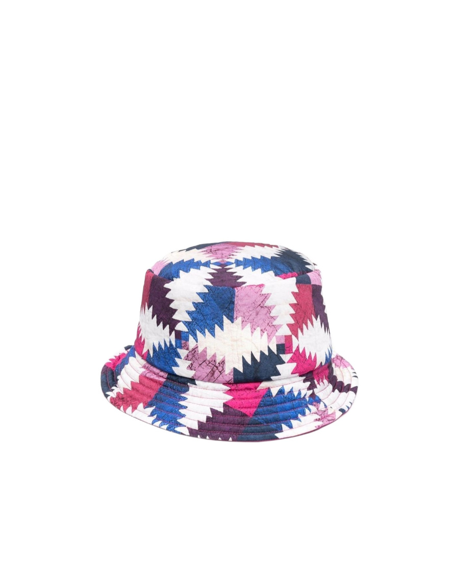 Isabel Marant Colour Block-print Bucket Hat In Multicolor