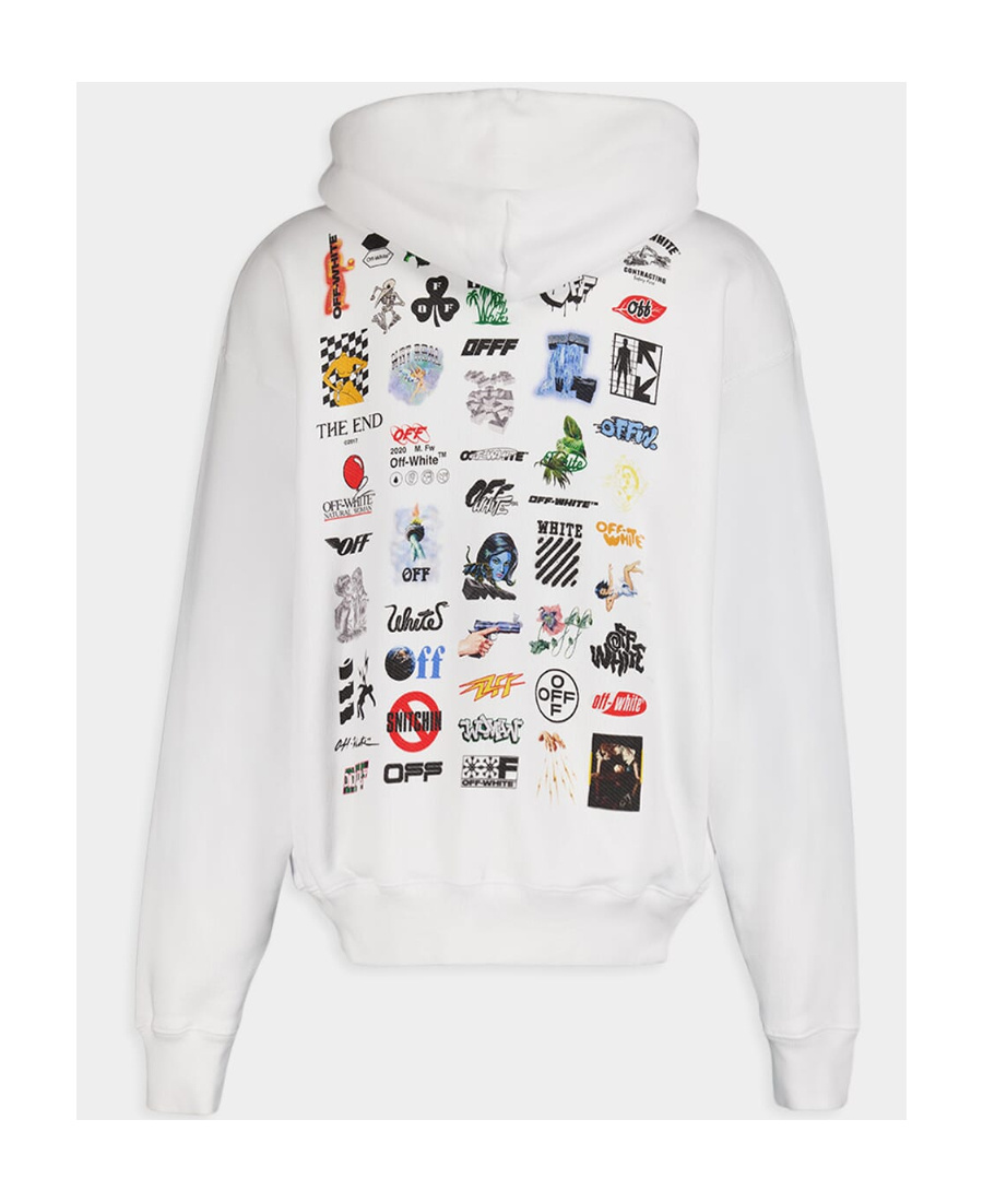 Off-white Arrows Motif Hooded Sweatshirt With Pouch Pocket