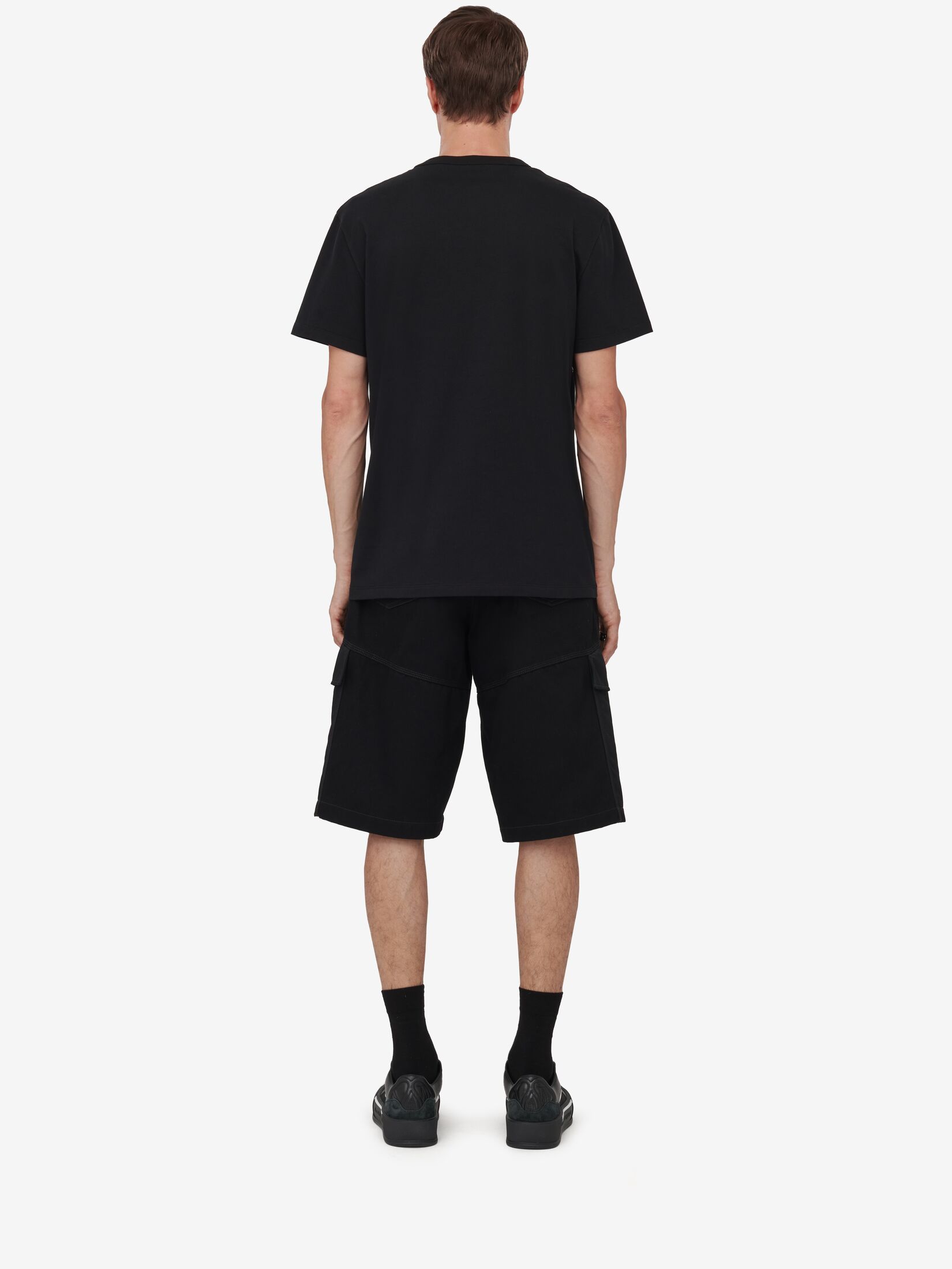 Alexander Mcqueen Exploded Charm T-shirt In Black