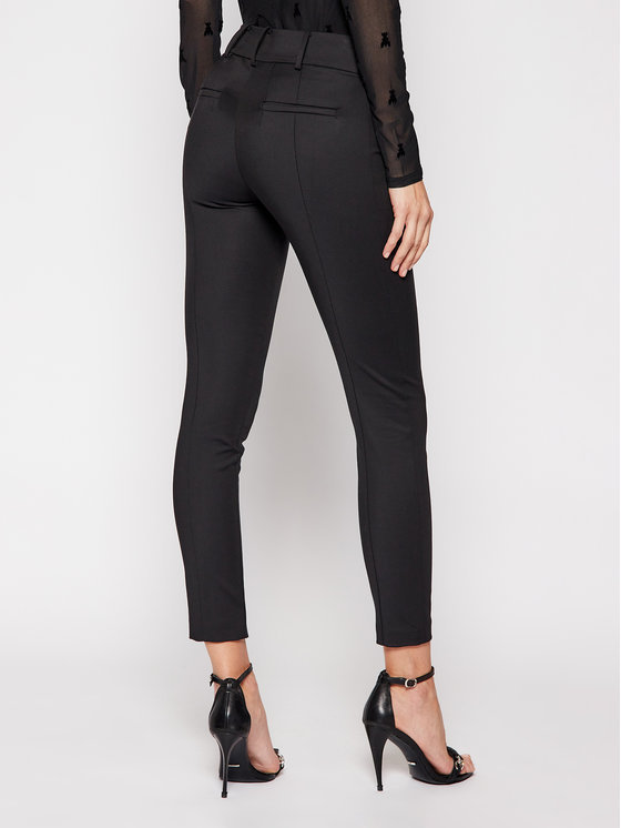 Patrizia Pepe Tailored Slim-fit Trousers In Black