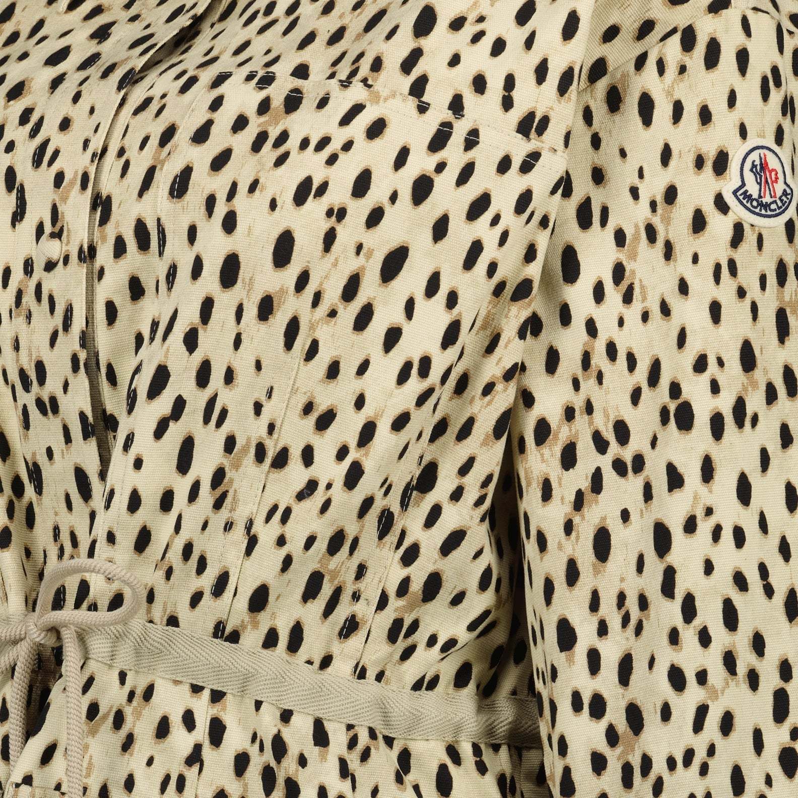 Moncler Saulon Technical Twill Field Jacket In Nude