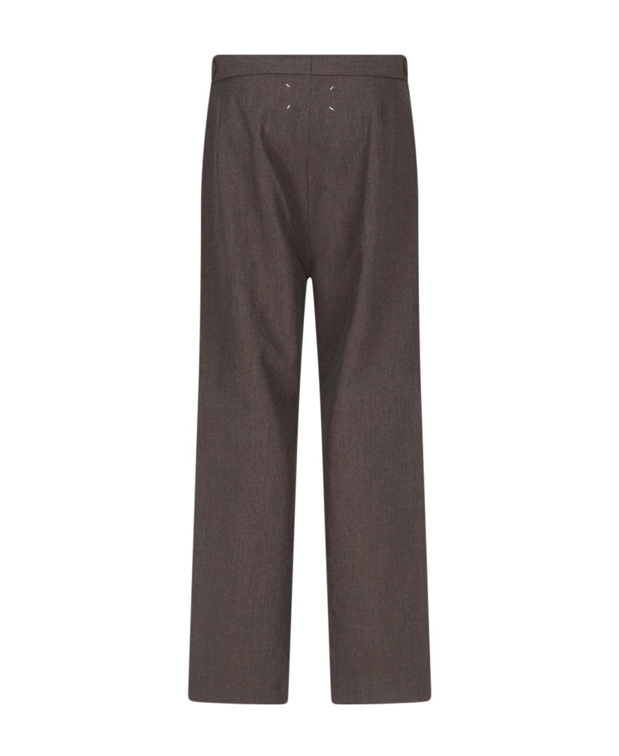 Maison Margiela Wool Pants - Brown In Brown