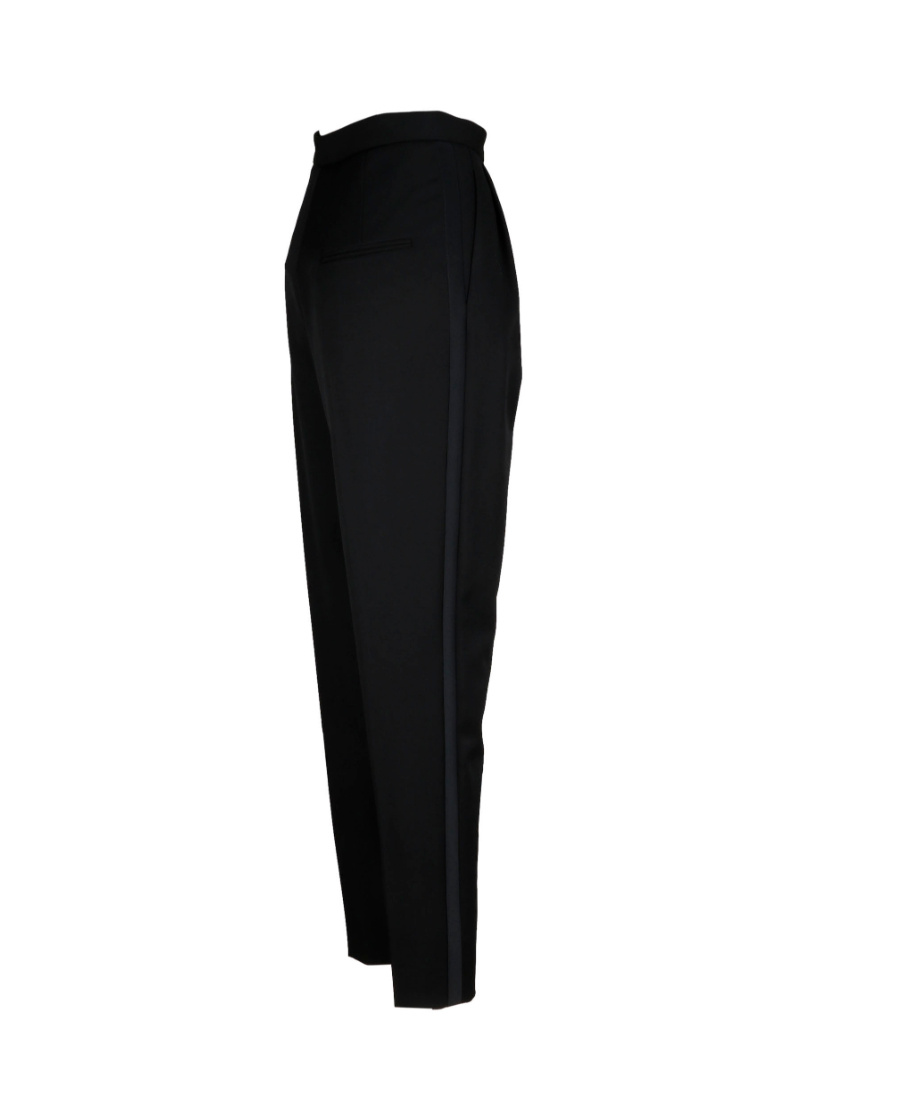 Saint Laurent Tapered Tailored Trousers In Black