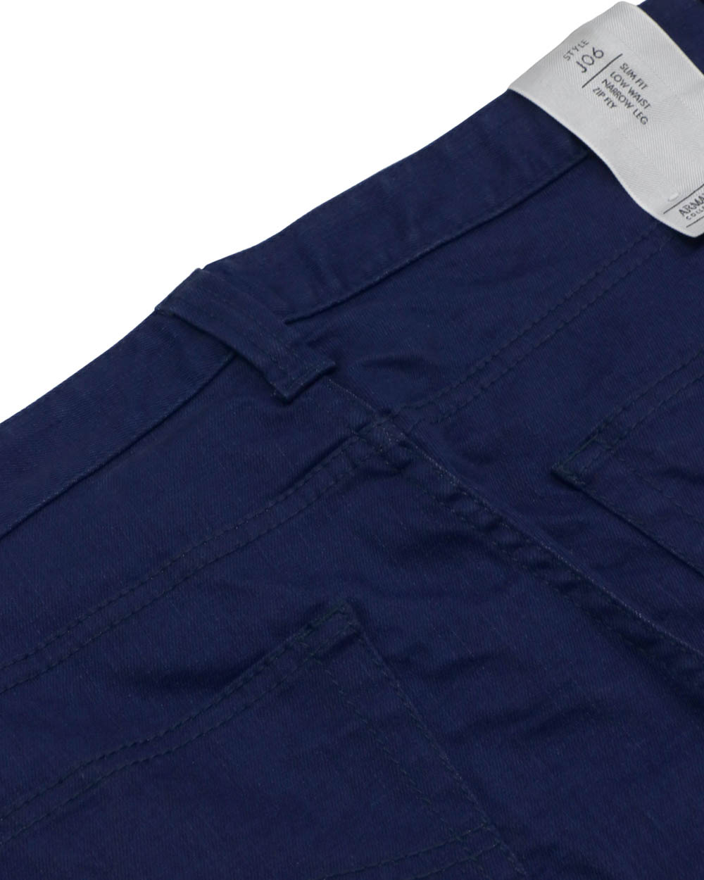 Shop Armani Collezioni Logo Jeans In Blue