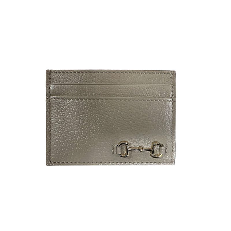 Gucci Square Card Holder In Green