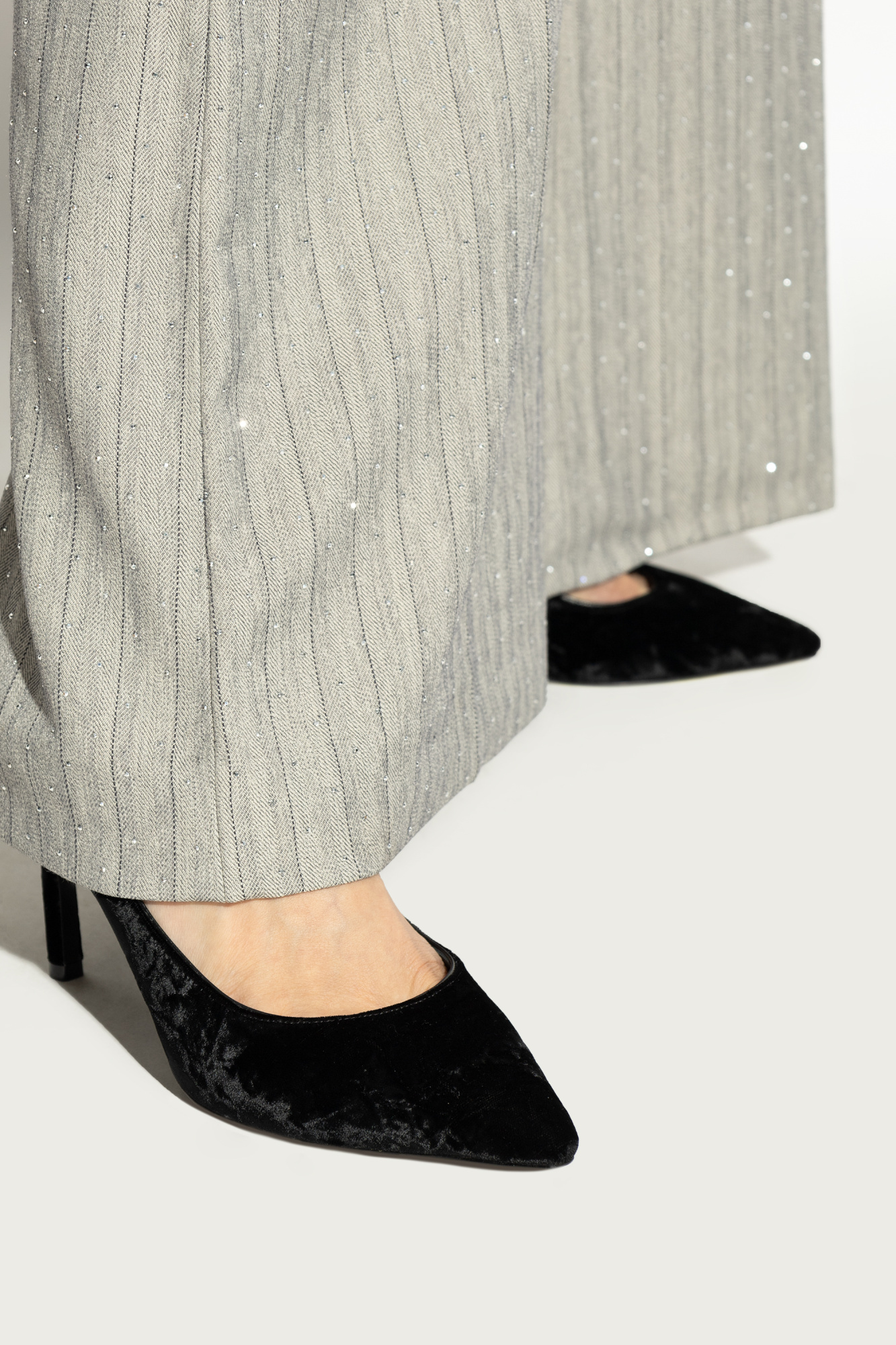 JIMMY CHOO JIMMY CHOO ROMY 85 VELVET PUMPS