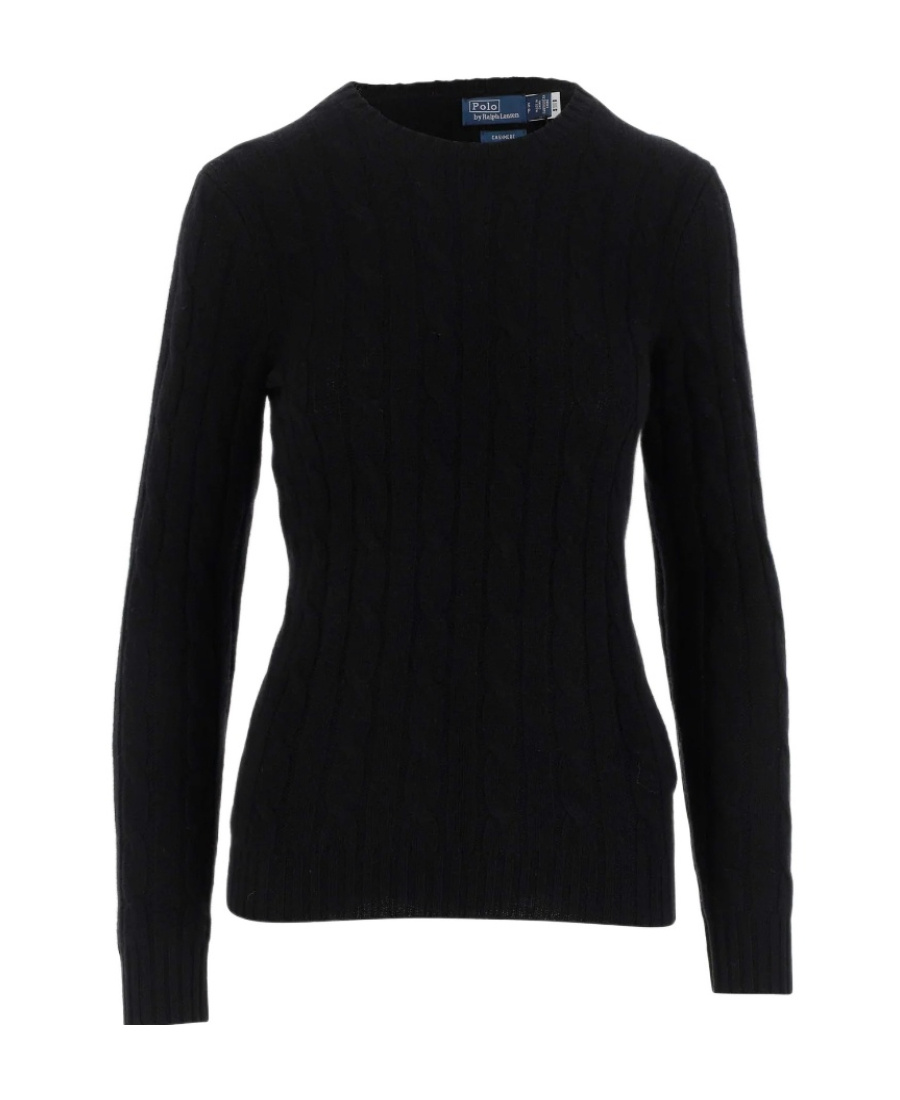 Polo Ralph Lauren Julianna Cashmere Cable-knit Jumper In Black