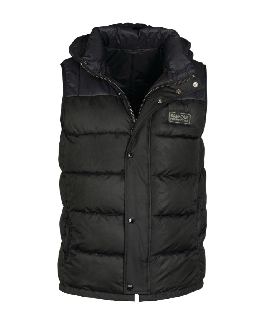 Barbour Logo Vest In Black