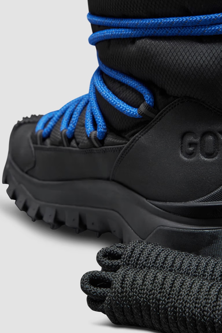 Moncler Men's Trailgrip Apres Quilted Snow Boots In Black