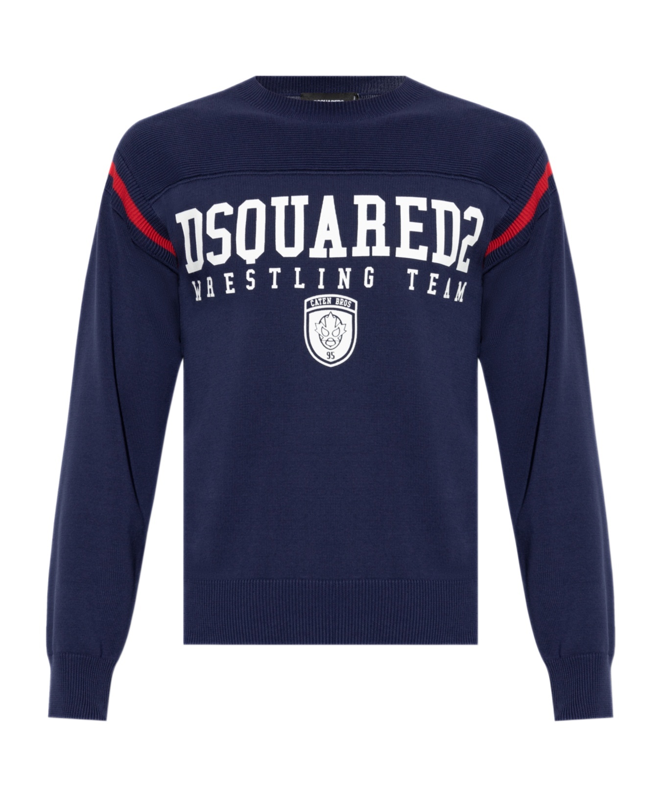Dsquared2 Male Crew Neck Sweater Collection In Blue