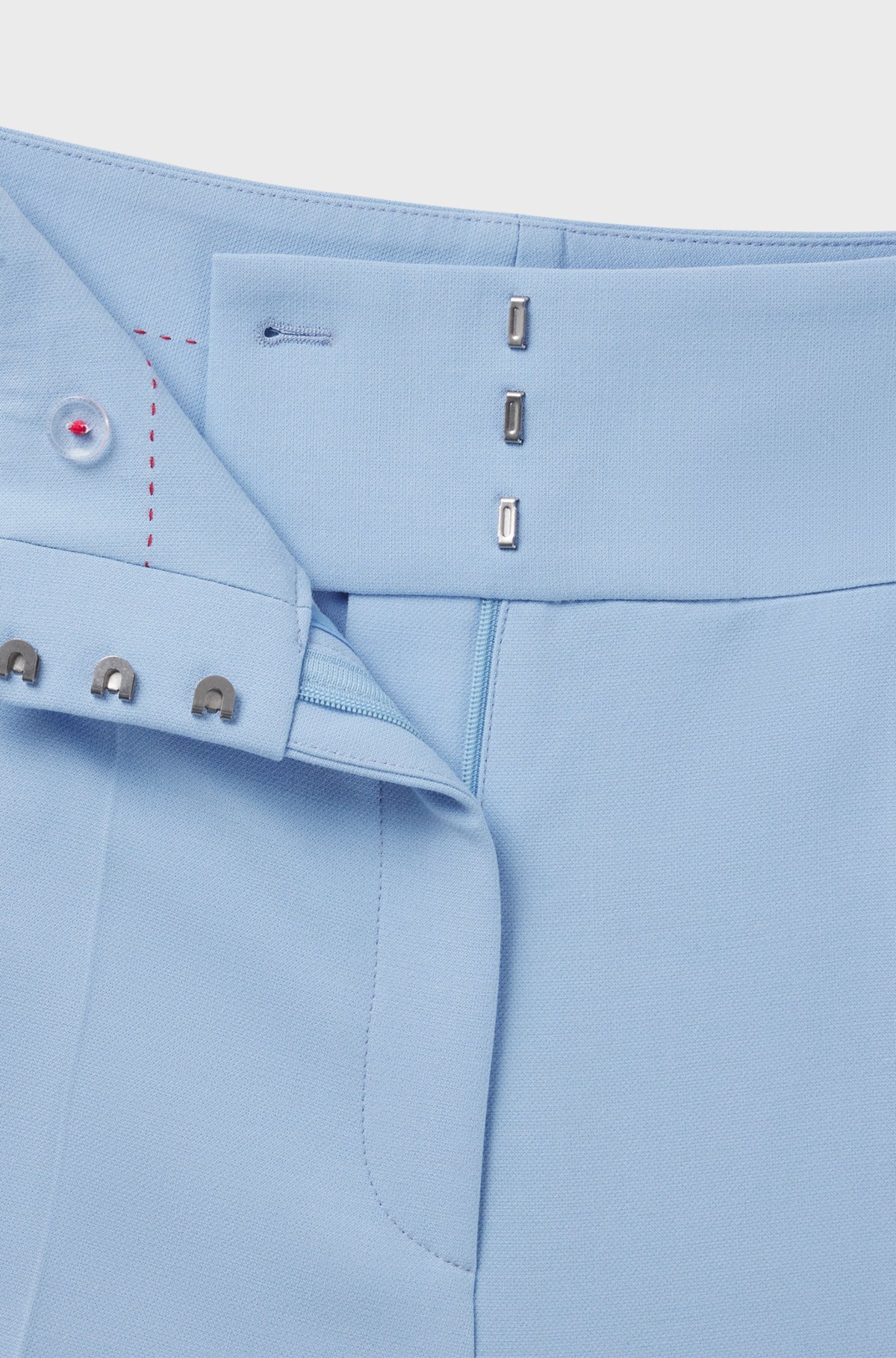 Hugo Boss High-waisted Flared Trousers In Light Blue