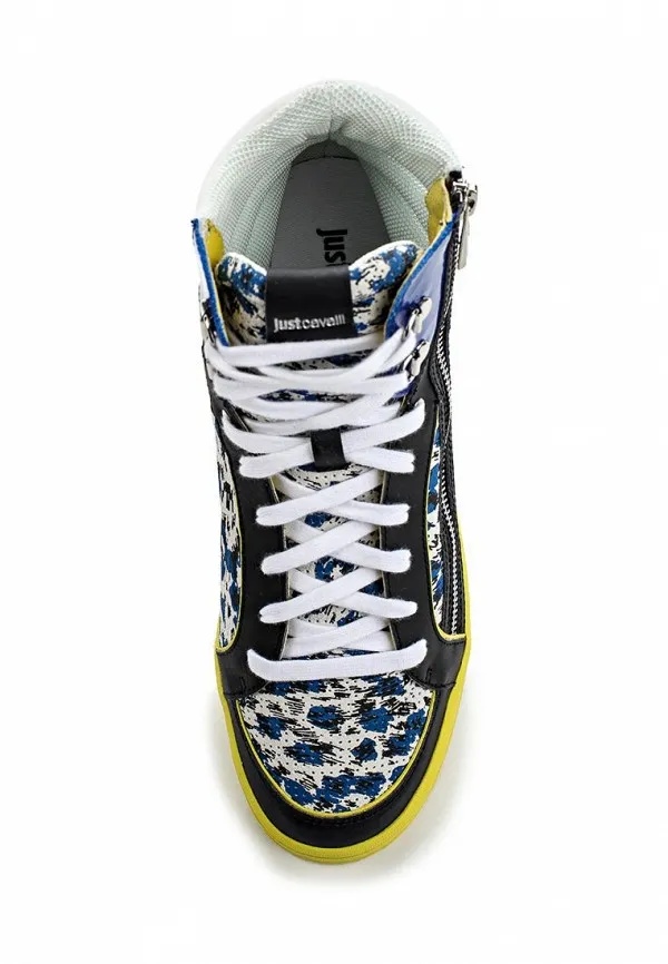 Just Cavalli High-top Leisure Sneakers In Multicolor