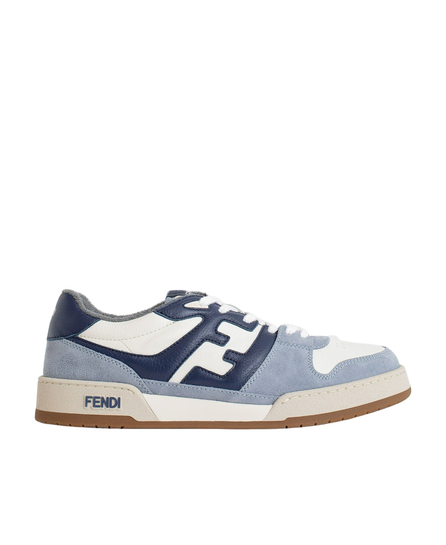 Fendi Low Top Match Sneakers In Blue