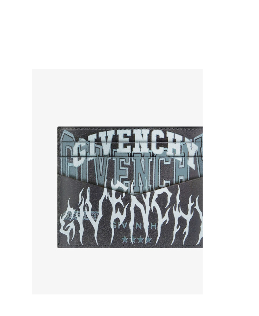 Givenchy Flame-print Logo Card Holder In Black
