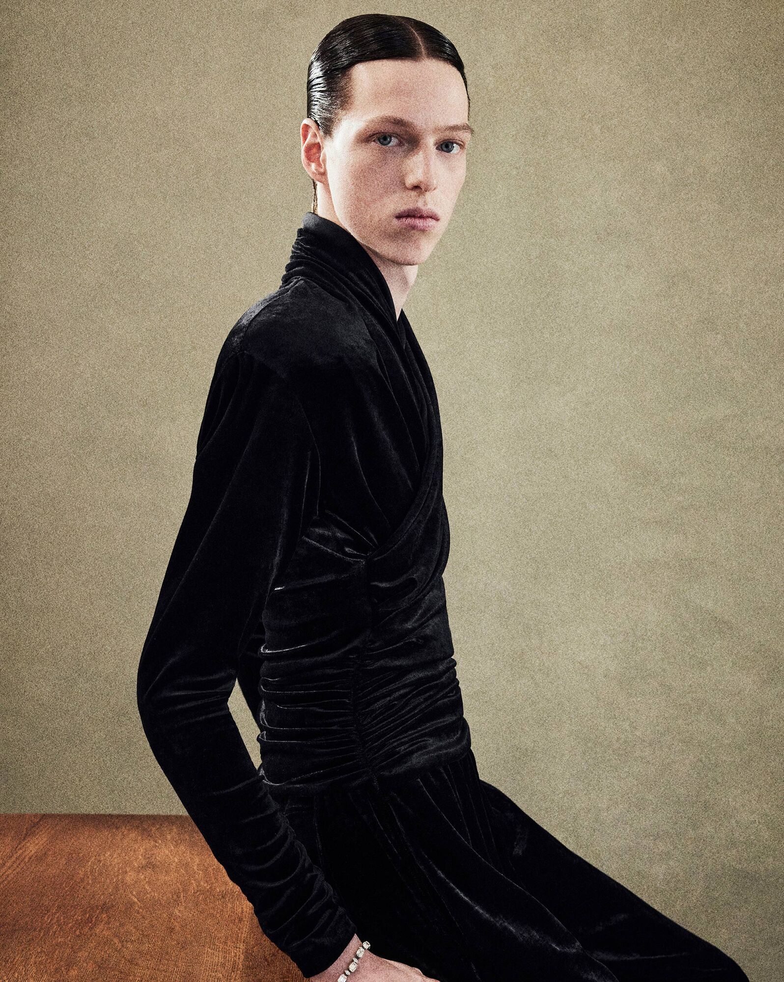 Saint Laurent Logo-plaque Drawstring Track Pants In Black