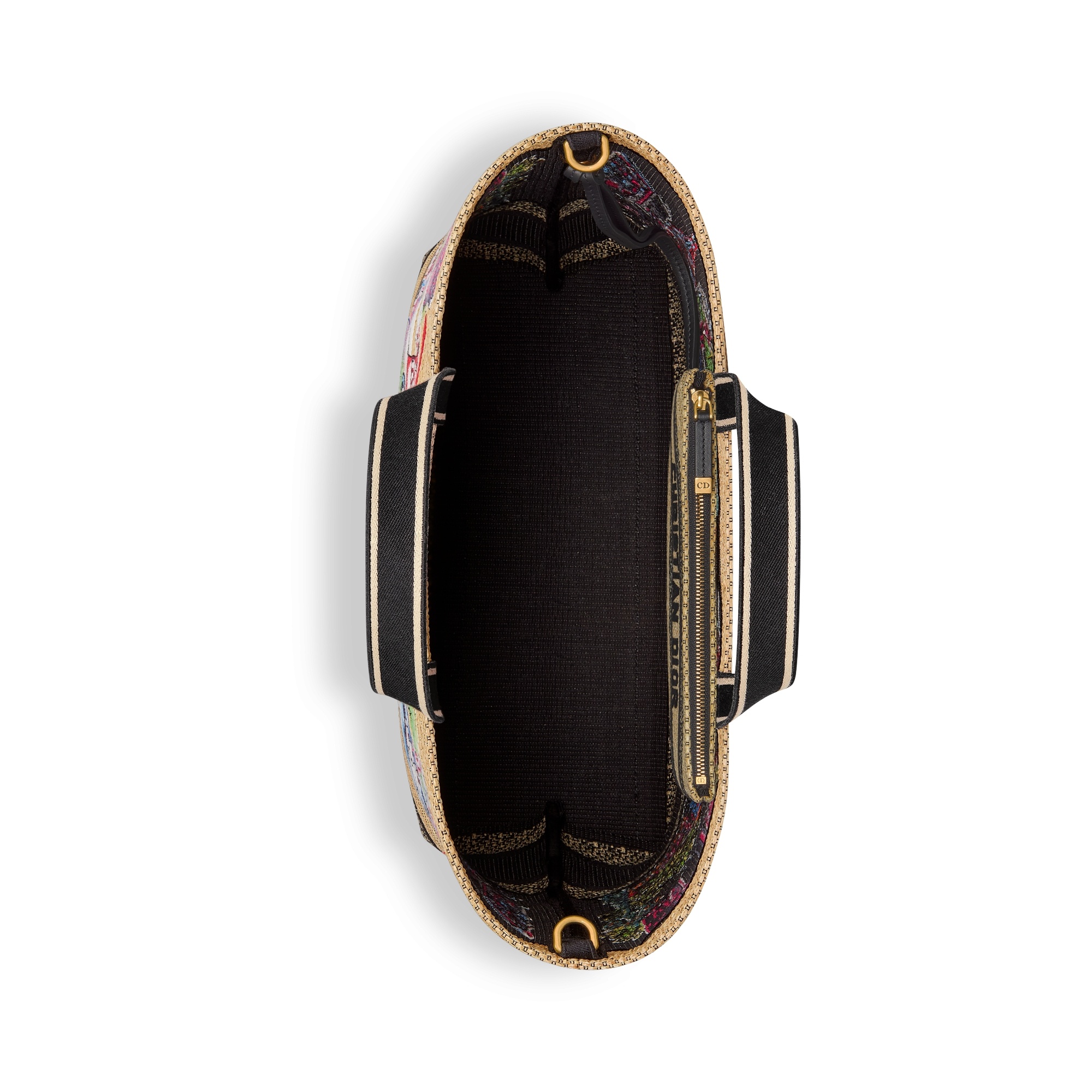 Dior Double Handle Crossbody Bag In Multi
