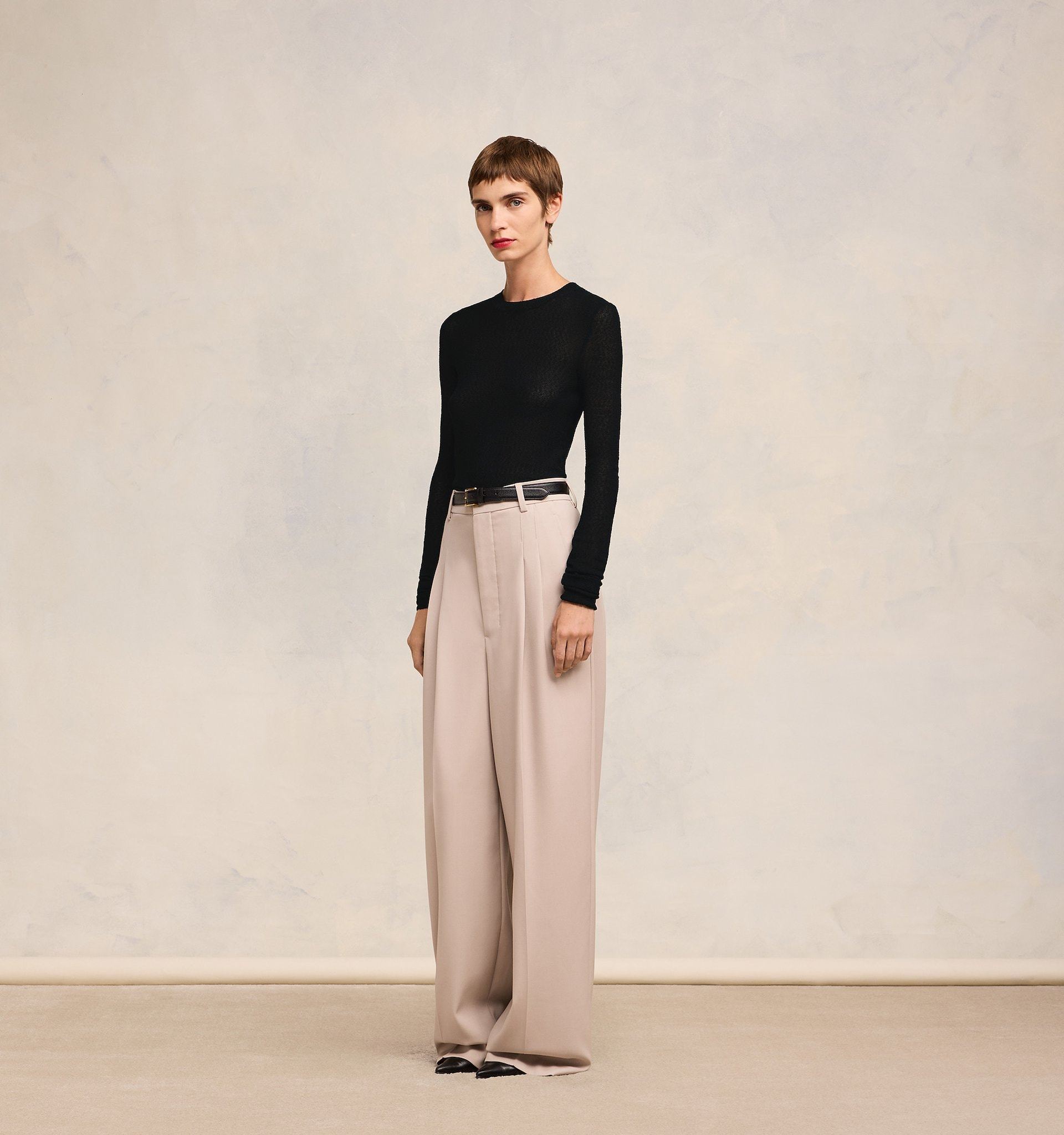 Ami Alexandre Mattiussi Circle-necked Sweater In Black