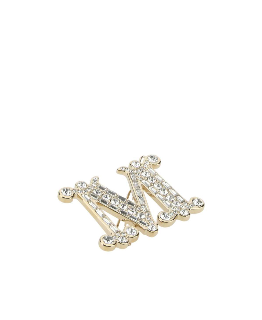 Max Mara Monogram Hairpin In White