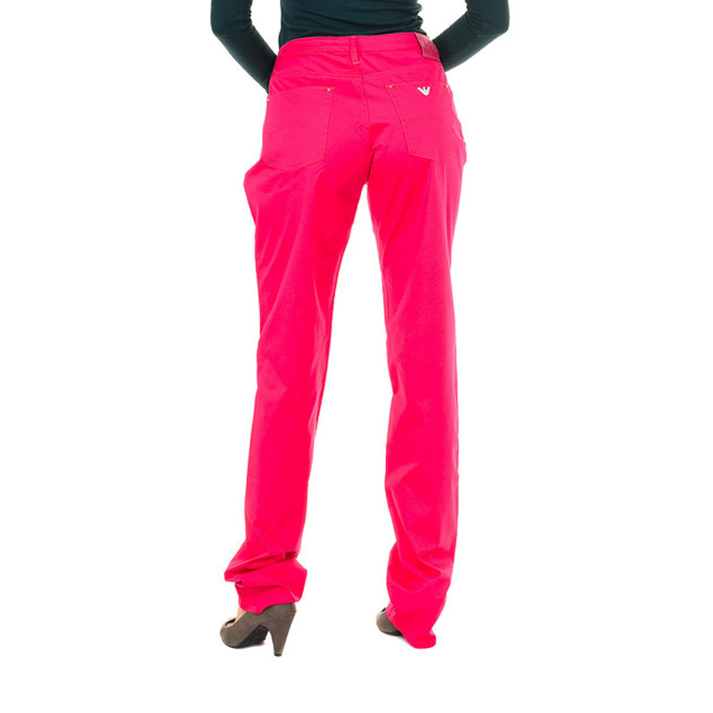 Armani Jeans Logo Stretch Jeans In Pink
