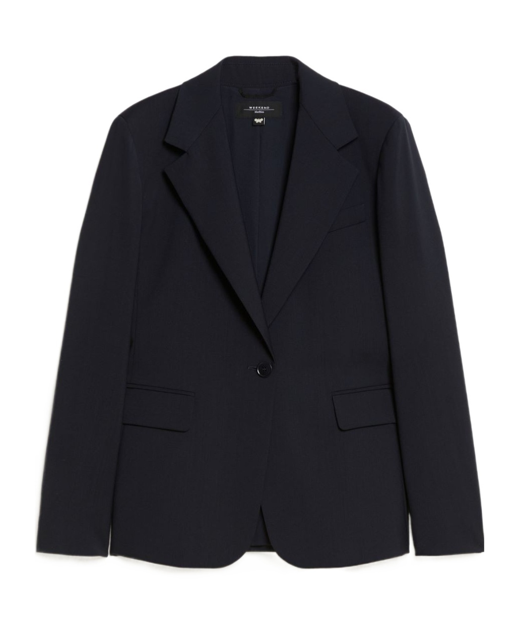 Weekend Max Mara Long-sleeved Suit Coat In Black