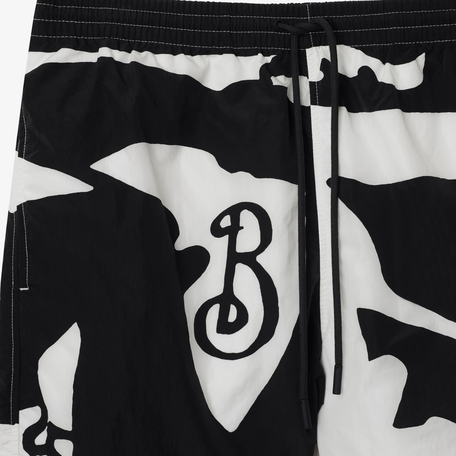 Burberry Ekd Swim Shorts In Black