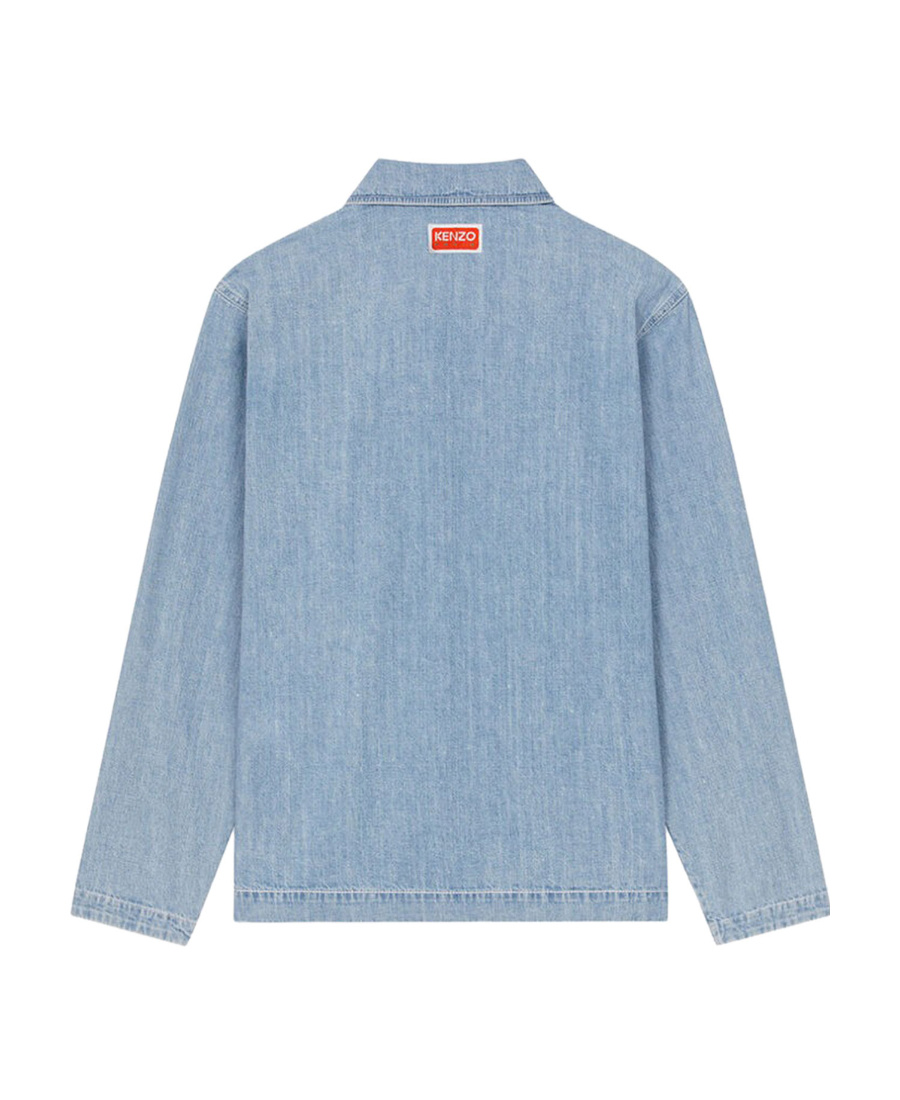 KENZO KENZO BUTTONED DENIM OVERSHIRT JACKET