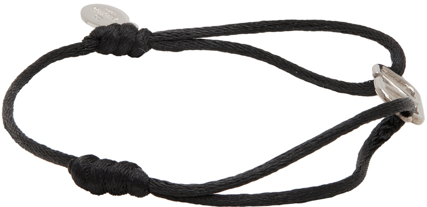 Valentino Vlogo Double-strap Bracelet In Black