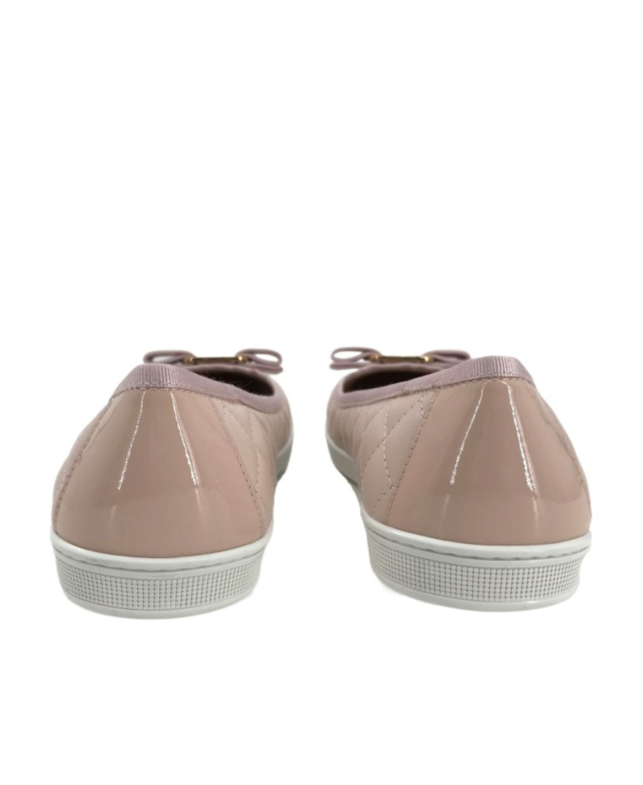 Ferragamo Logo Flat Shoes In Brown
