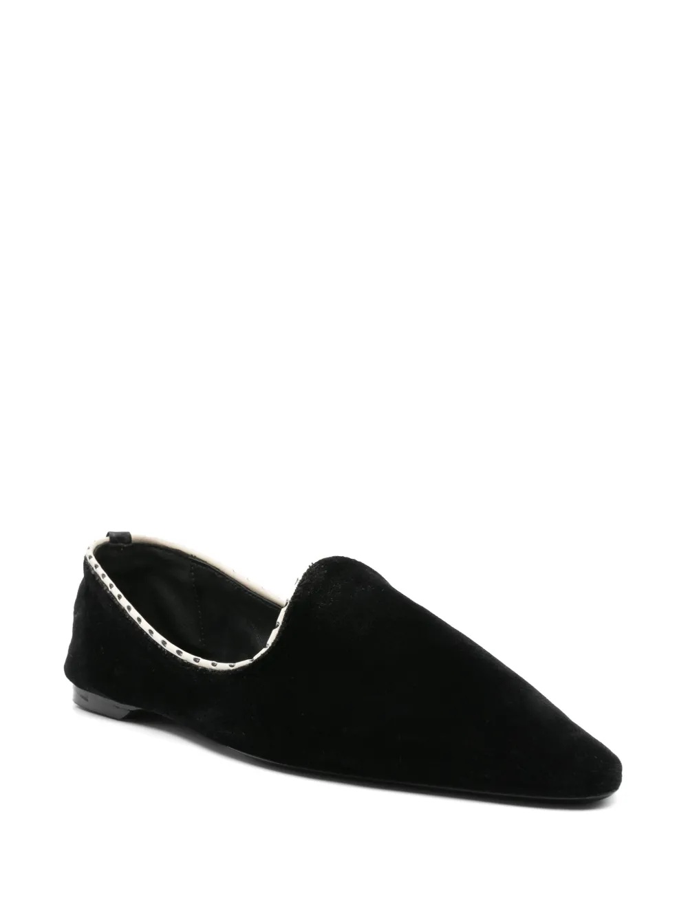 Shop Totême Velvet Flats