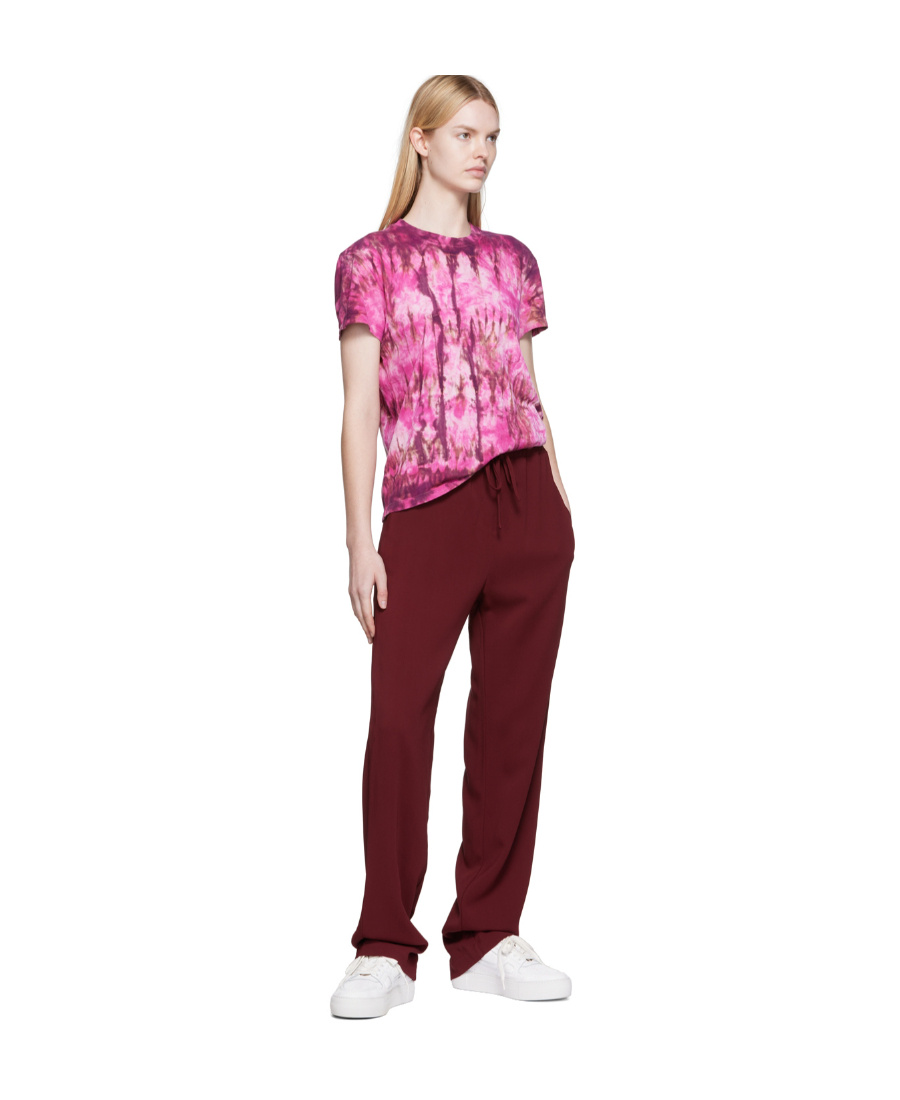 Ami Alexandre Mattiussi Logo Casual Pants In Brown