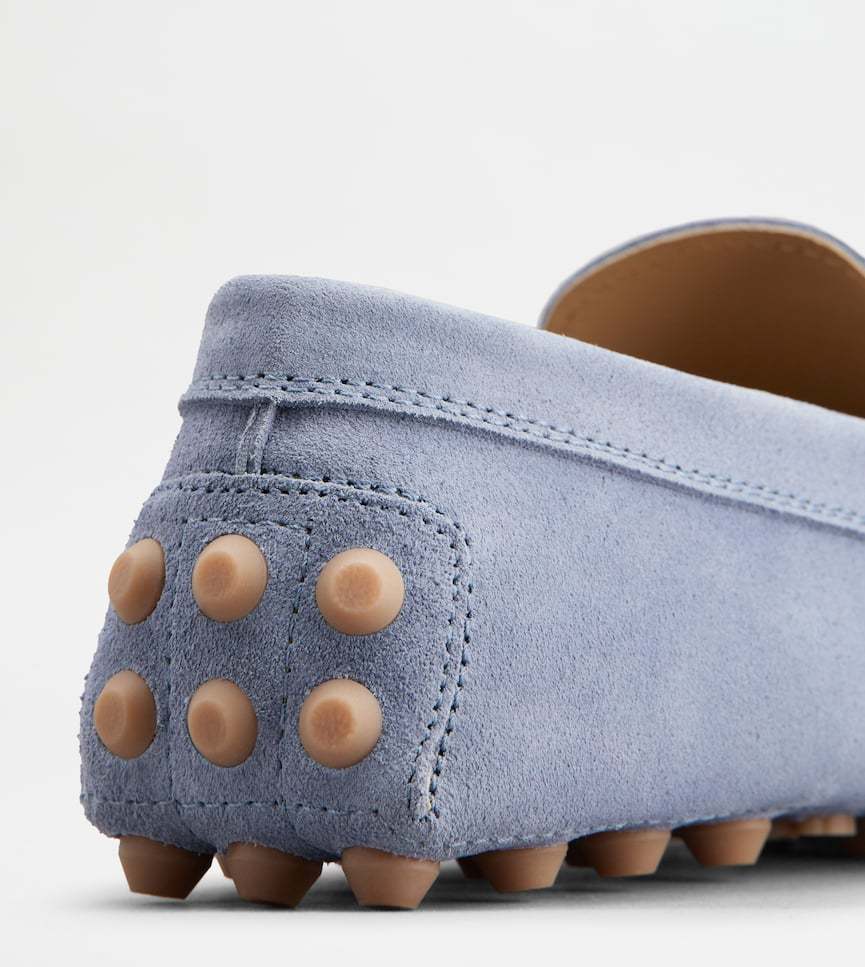 Tod's Gommino Suede Driving Loafers In Blue