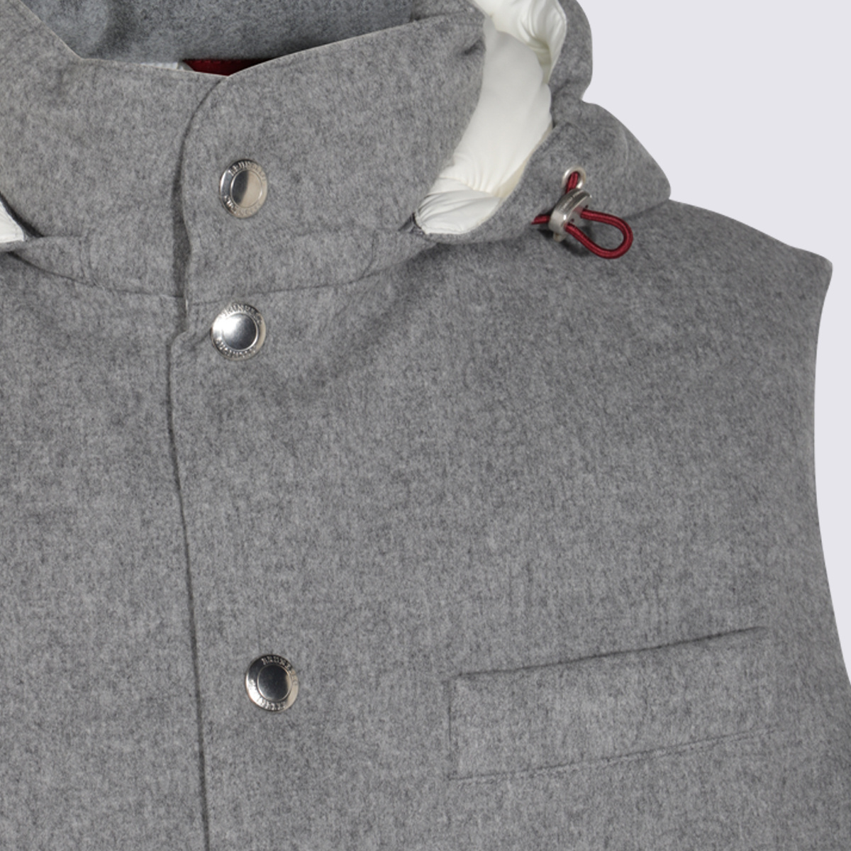Brunello Cucinelli Sleeveless Vest In Gray
