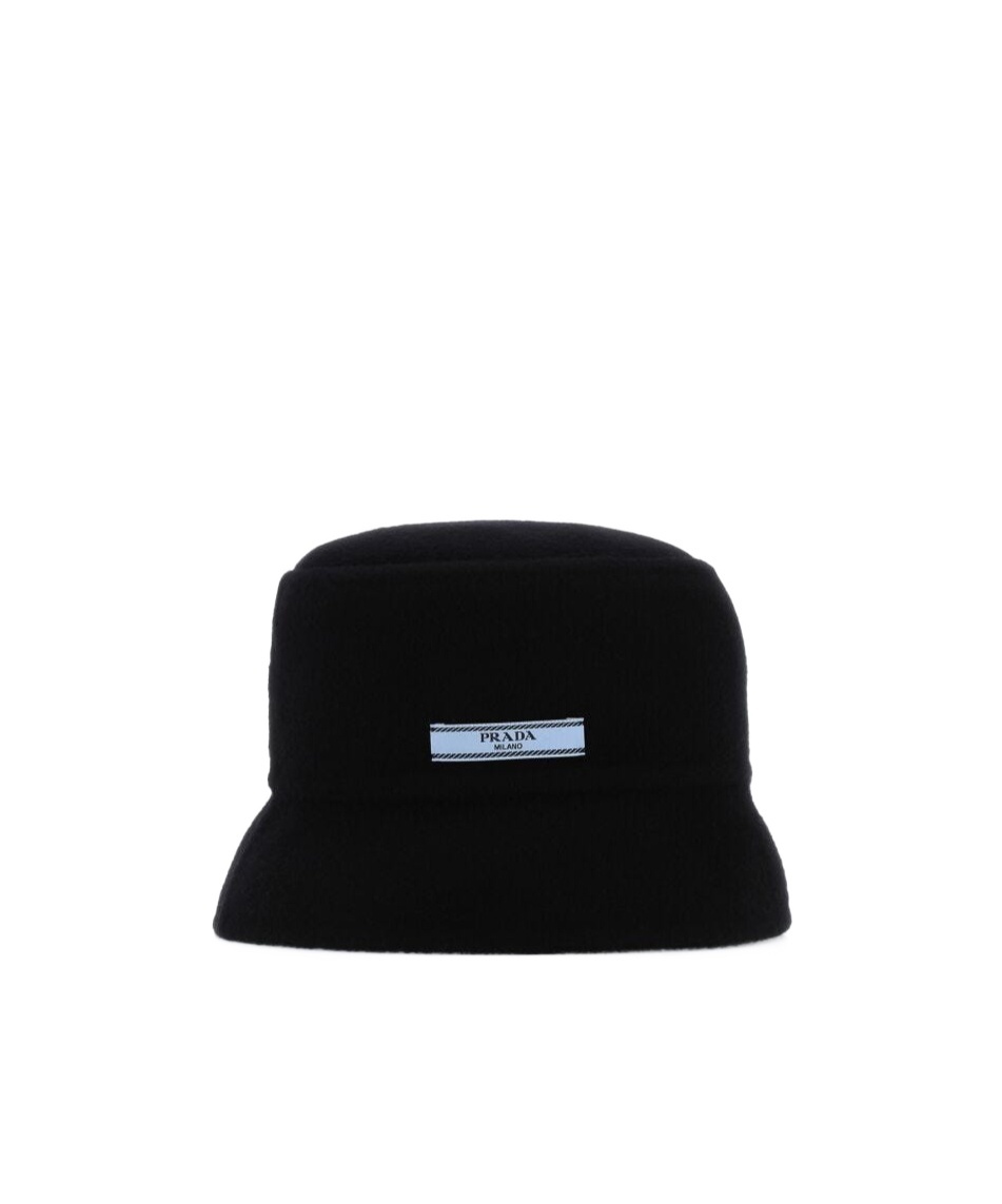 Prada Midnight Blue Cashmere Bucket Hat In Midnight Blue
