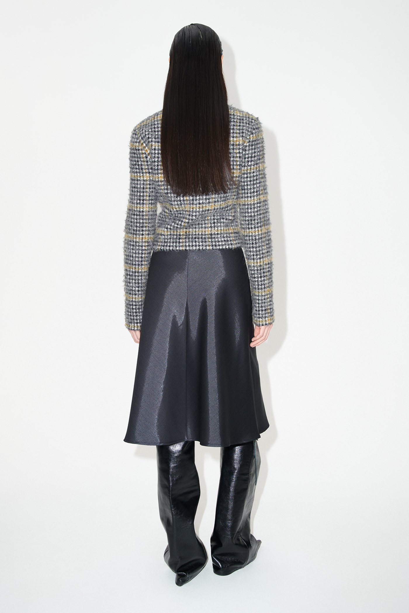 Shop Our Legacy Curtain High-rise Wool Skirt In Black