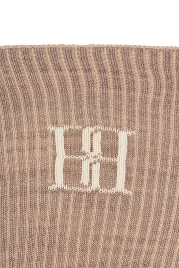 By Malene Birger Logo Socks In Nude