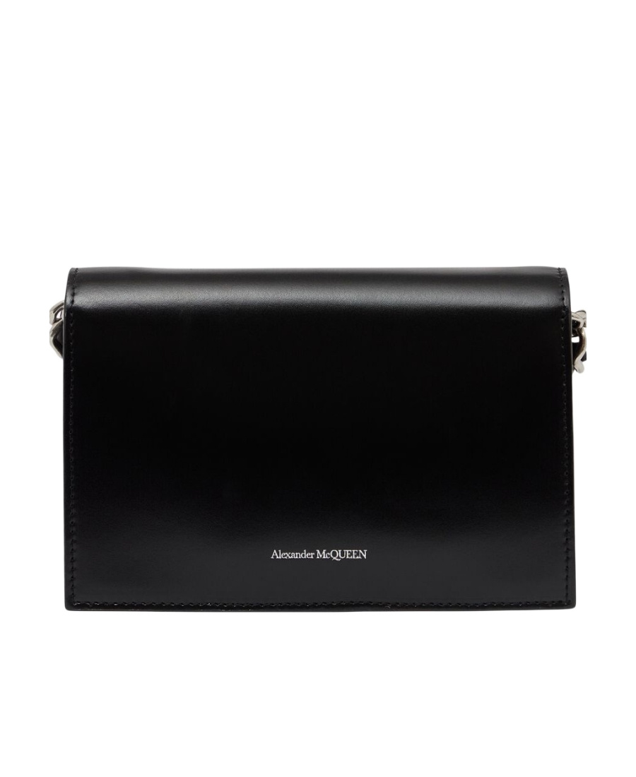 Alexander Mcqueen Small Skull Shoulder Bag In Black